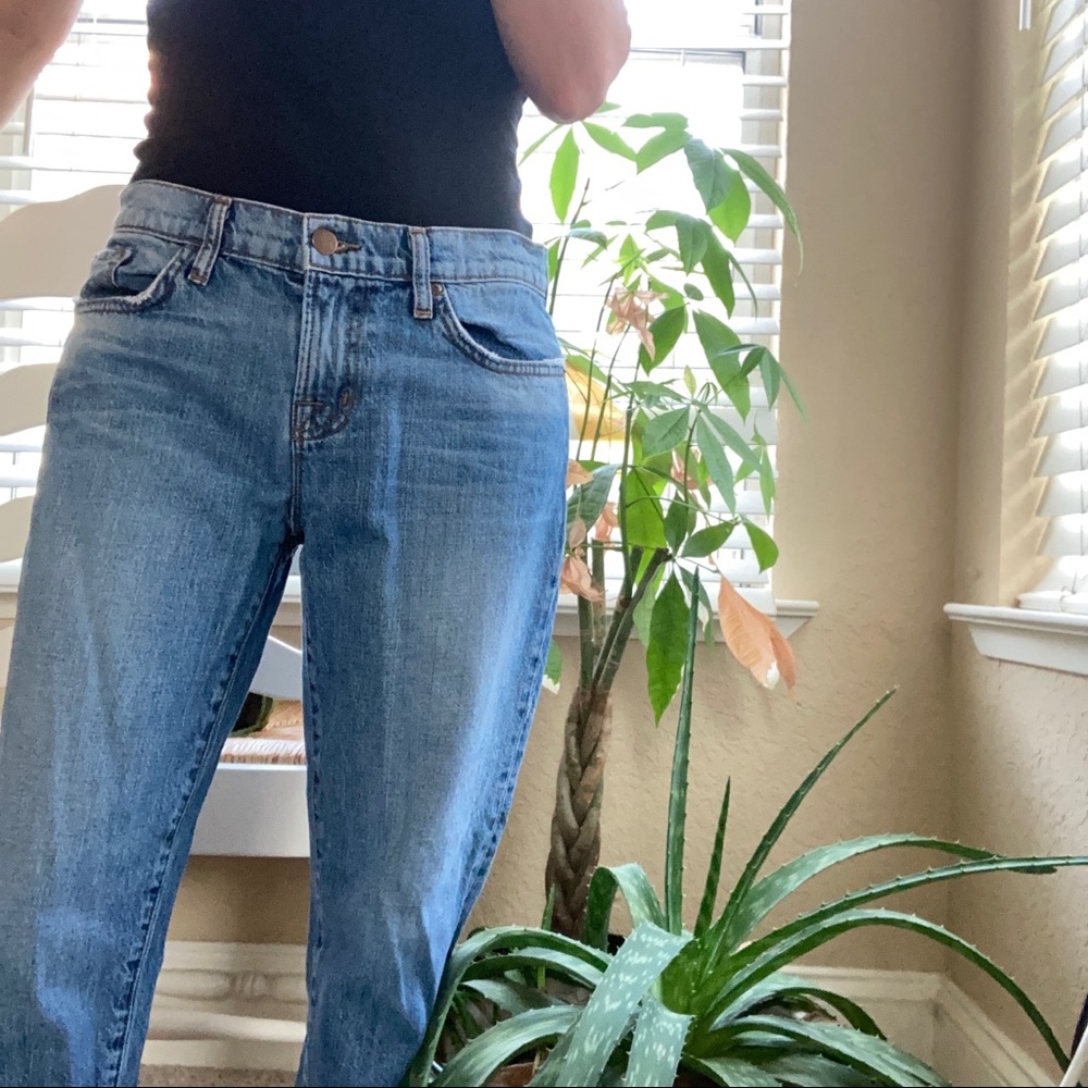 J Brand 25" mid rise jeans